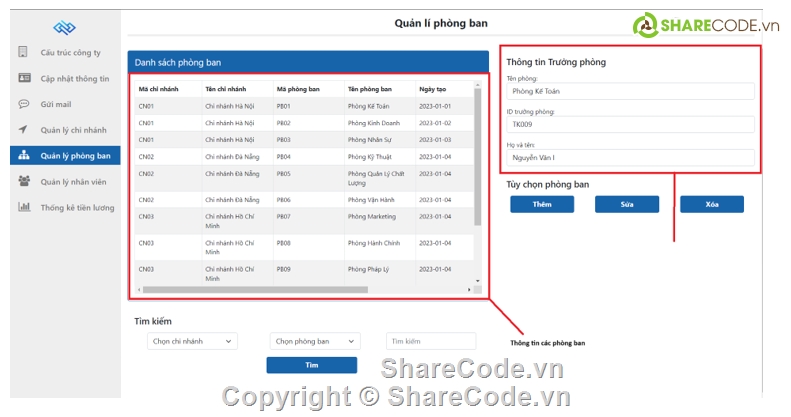 Quản lí,Quản lí nhân sự,Website công ty