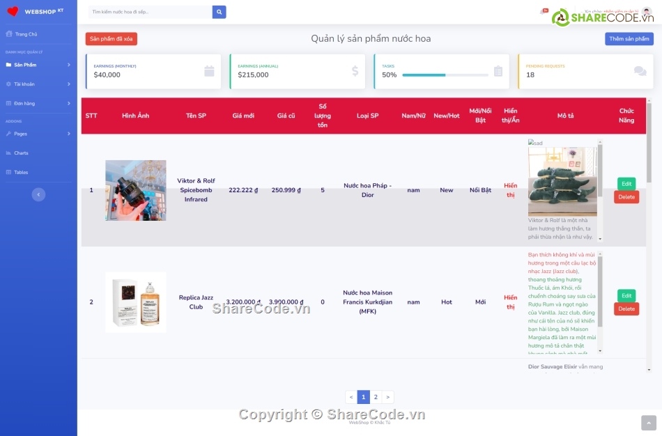 Code đồ án,Source code web,shop,shop nước hoa,website bán hàng,cửa hàng bán nước hoa