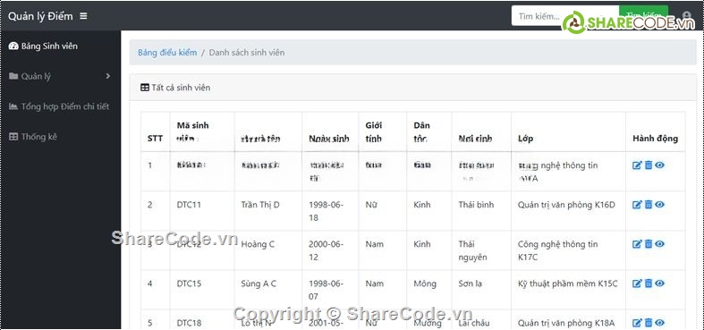 Website quản lý,Website php,php mvc