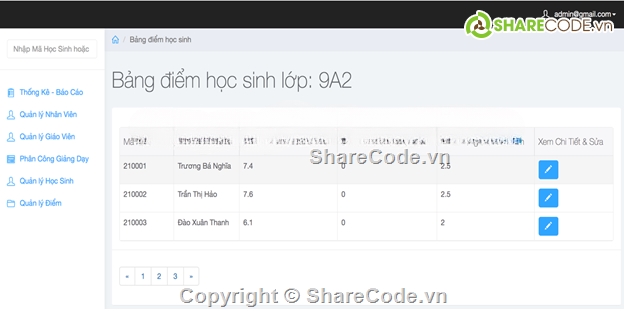 web php,website quản lý điểm,web quản lý