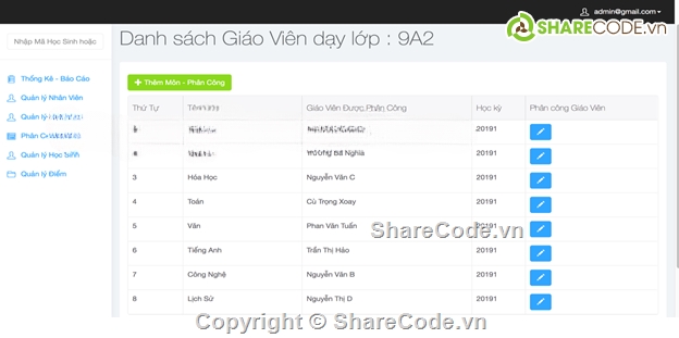 web php,website quản lý điểm,web quản lý