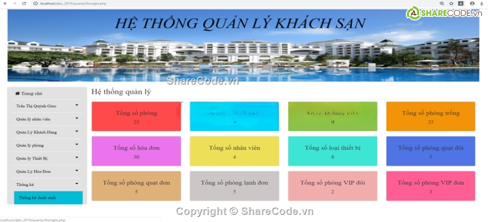 php thuần,giao diện web,web quản lý