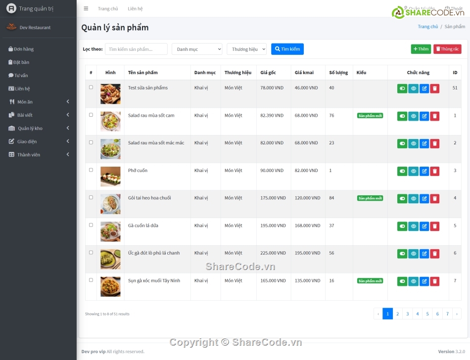 quản lý nhà hàng,đặt bàn nhà hàng,quản lý món ăn,restaurant,nhà hàng,website nhà hàng