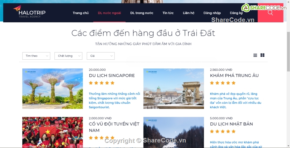 web php,web dat tour,web quản lý