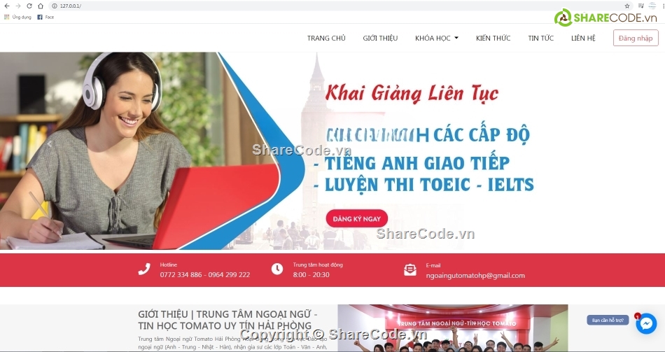 code php thuần,php thuần,trung tâm,web quản lý