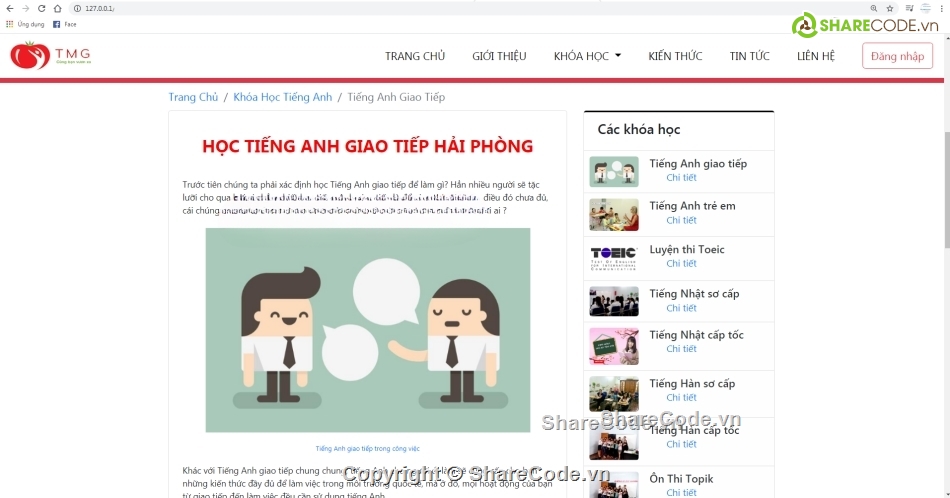 code php thuần,php thuần,trung tâm,web quản lý
