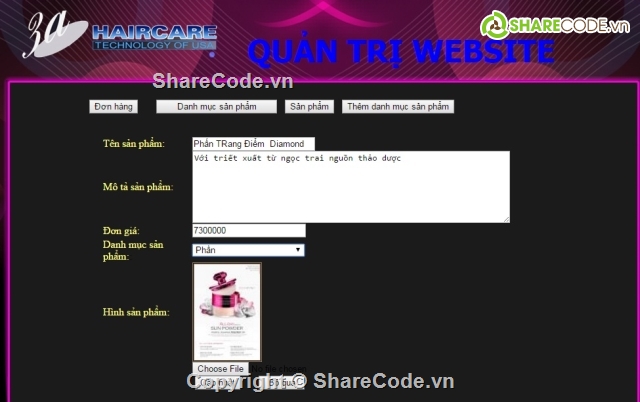 Shop my pham,website bán hàng,website thương mại điện tử,đồ án asp.net,web bán mỹ phẩm