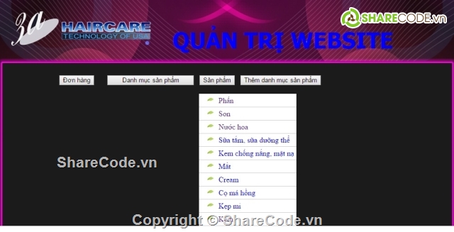 Shop my pham,website bán hàng,website thương mại điện tử,đồ án asp.net,web bán mỹ phẩm