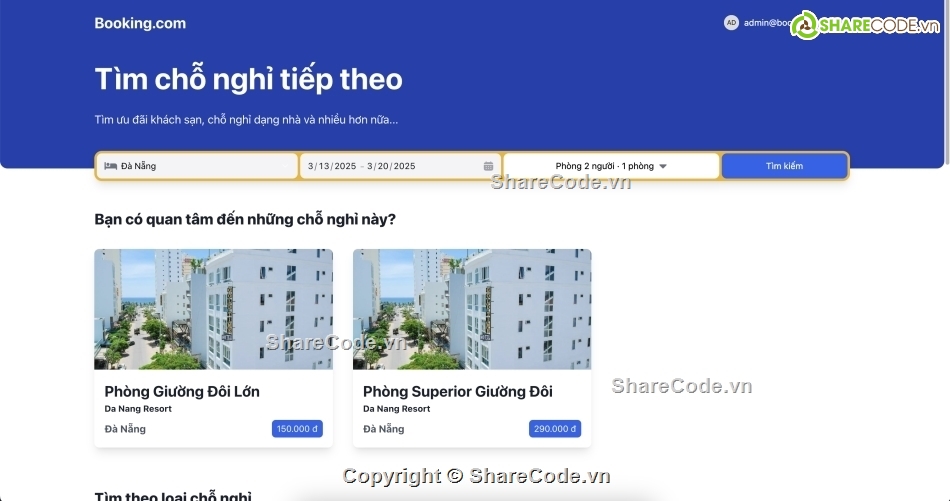 booking homestay network,webste quản lý và đặt phòng khách sạn,web booking,web thuê phòng