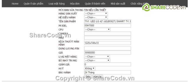 code PHP giao diện đẹp,Thương mại điện tử,website bán hàng,web bán điện tử,web bán tivi