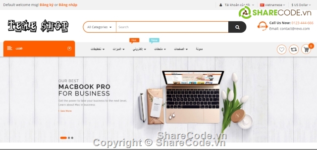 opencart,giao diện cực đẹp,full báo cáo và slide,thương mại điện tử,web bán hàng,9 điểm