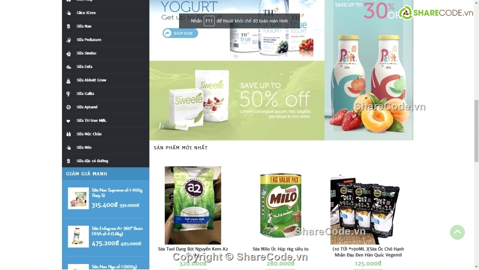 website php laravel,web bán sữa,Code web bán sữa,Website bán hàng,Web bán hàng,Web tin tức