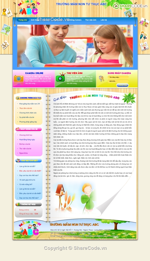 Web giới thiệu,code web trường học,web trường học,Template,Học sinh,Website Trường Học