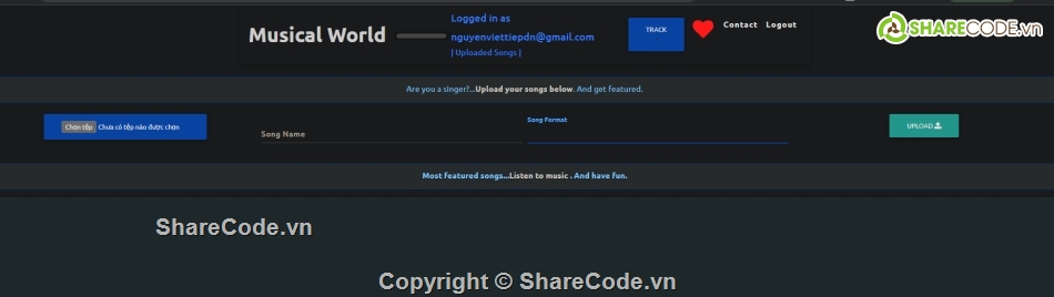 full code php,mysql,upload nhạc,upload bài hát