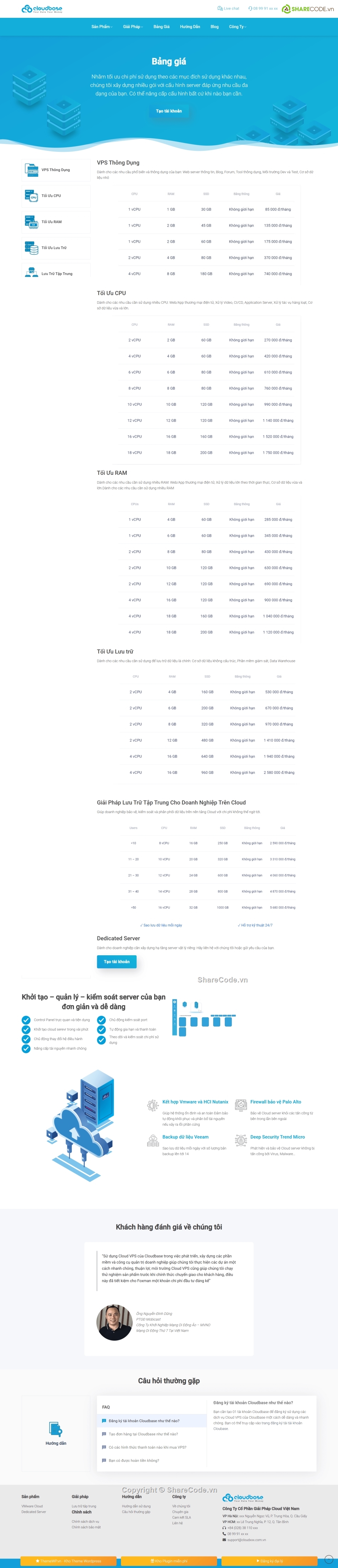 bán hosting,Web dịch vụ,wordpress,vps,cloudbase