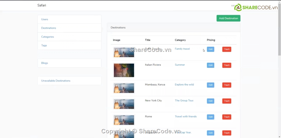 tour du lịch,web tour  du lịch,web laravel,web tour du lịch