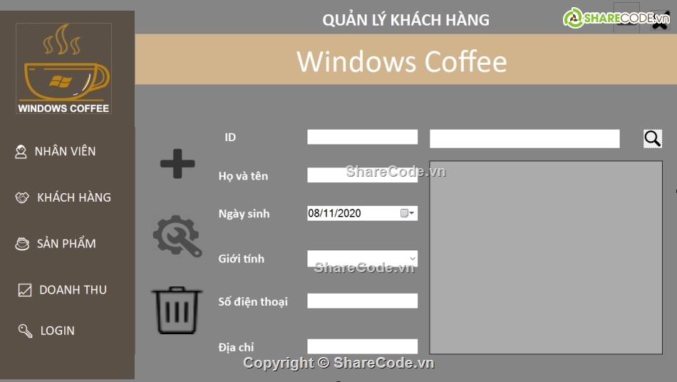 quan ly cafe,management coffee,quản lý quán cafe,Windows form cafe manager,quan ly coffee