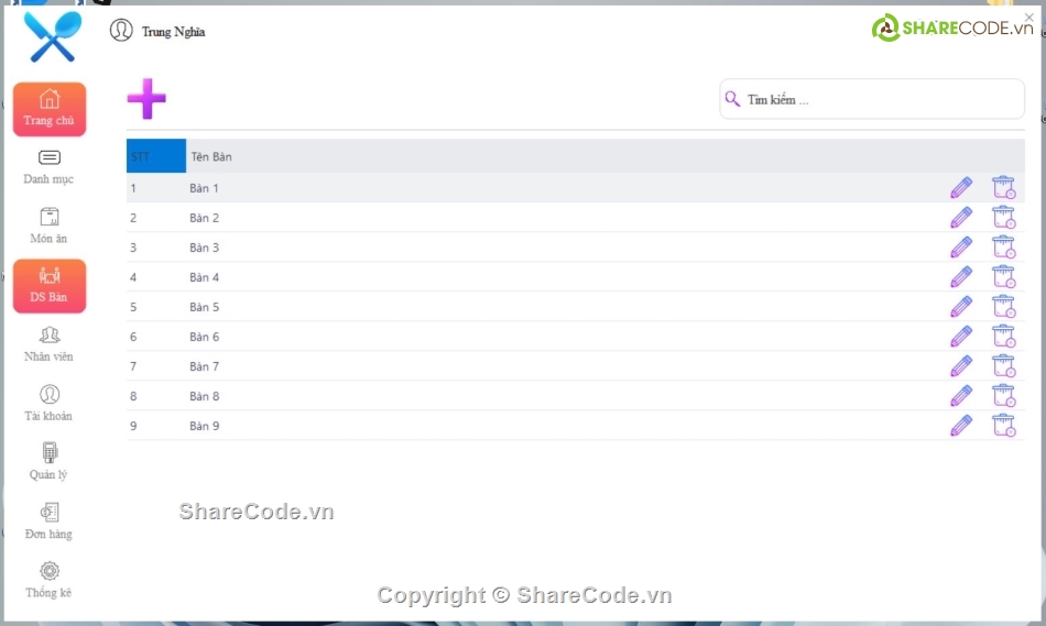 Code phần mềm quản lý,C#,quản lý,nhà hàng,Phần mềm quản lý C#