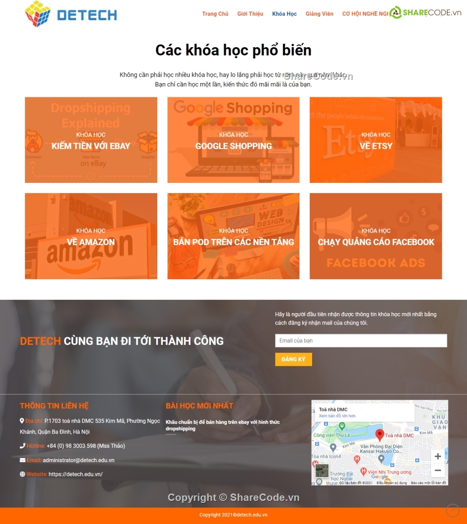 website giới thiệu khóa học,Web giới thiệu,website chia sẻ khóa học,Theme khóa học,Theme chia sẻ khóa học