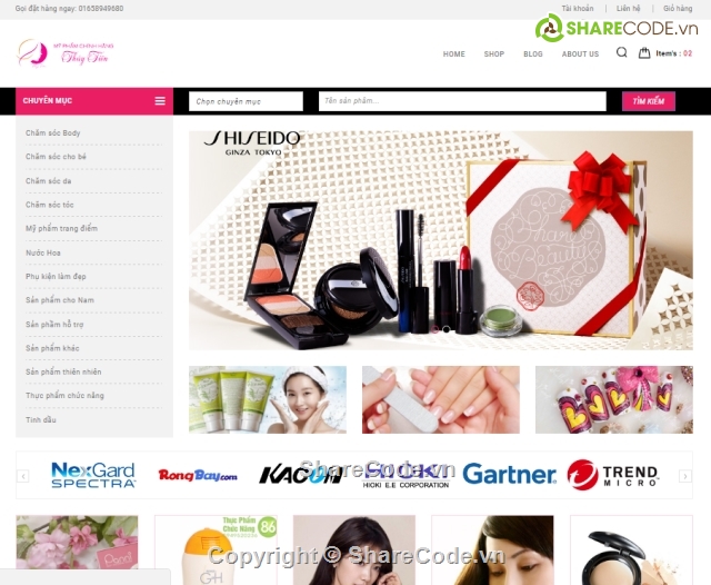 shop mỹ phẩm,online shopping,web shop thời trang,web wordpress,web mỹ phẩm,website mỹ phẩm