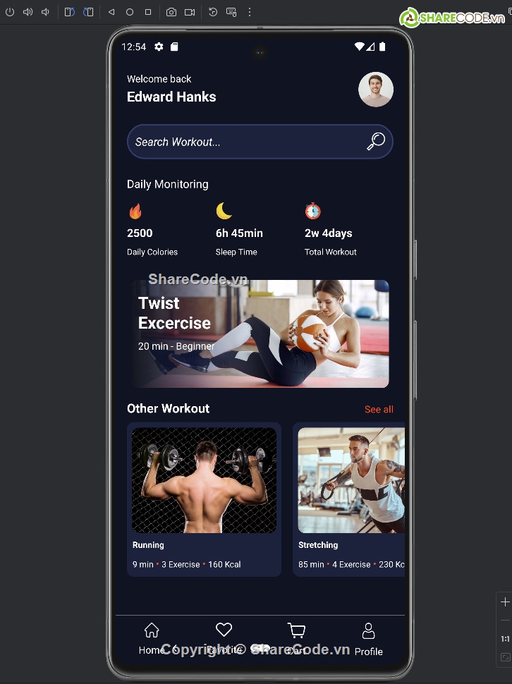 Ứng dụng Java,workout android app,App tập luyện,firebase,Thể thao,App sức khỏe