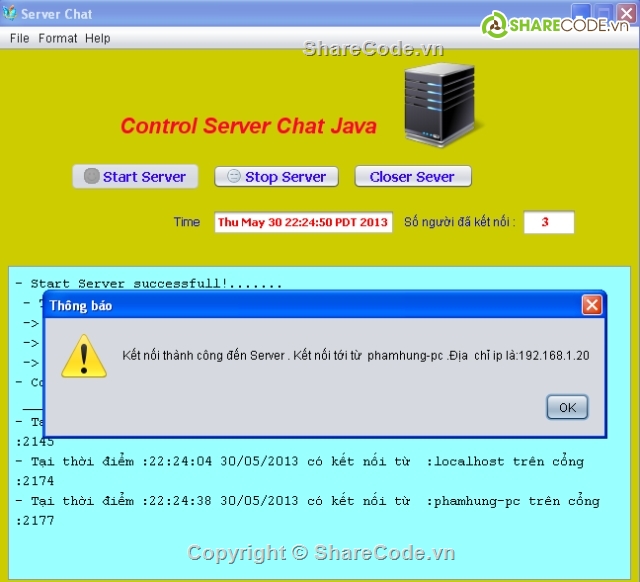 ứng dụng chat lan,chat Socket,chat server - client,code chat lan,chương trình chat