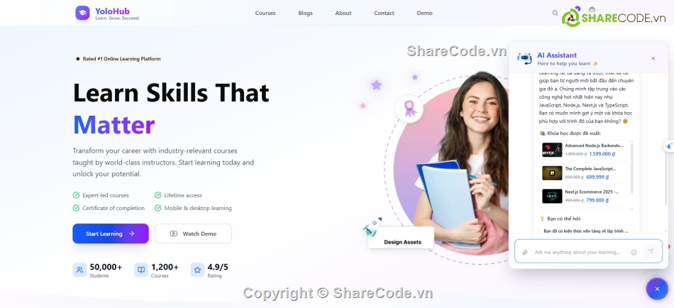 MongoDB,Chatbot,nextjs,nodejs,fullstack,web học trực tuyến
