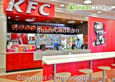 vmrl,quán kfc,mô phỏng kfc,gà rán kfc,quán KFC bằng VRML