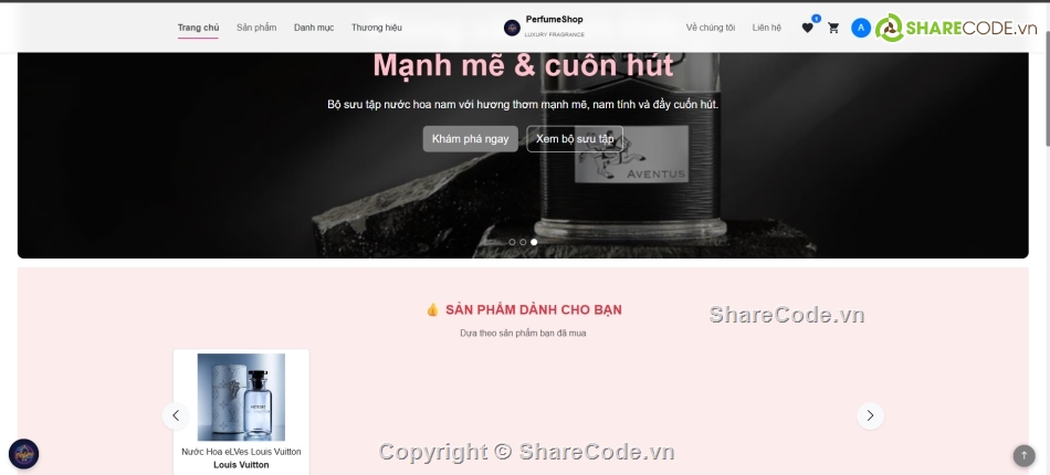 website bán nước hoa,bán website,website bán hoa,web bán nước hoa