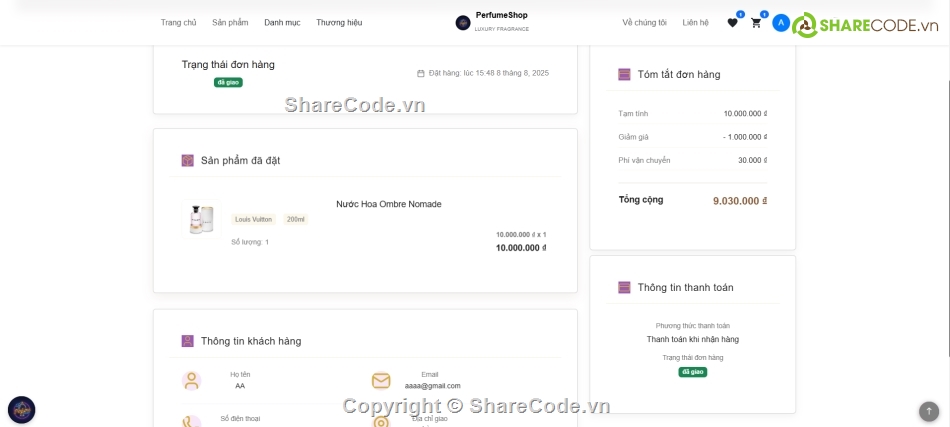 website bán nước hoa,bán website,website bán hoa,web bán nước hoa