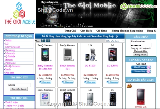 website,web bán hàng asp.net,dienthoai