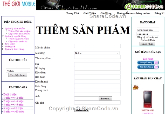website,web bán hàng asp.net,dienthoai
