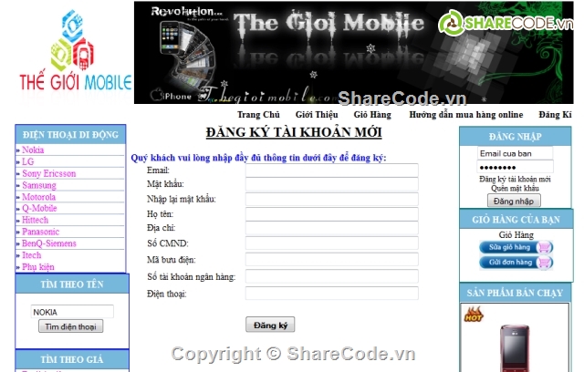 website,web bán hàng asp.net,dienthoai