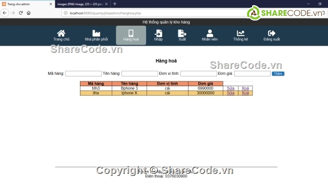 code php web quản lý kho,quản lý kho hàng,website quản lý,đồ án quản lý kho,đồ án web php