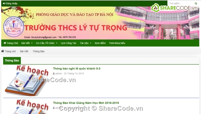 website trường học,web trường học,Website tin tức trường học