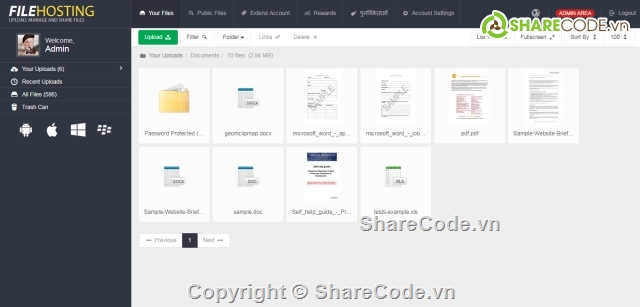 Yetishare,upload file,load dữ liệu,website upload,website lưu trữ