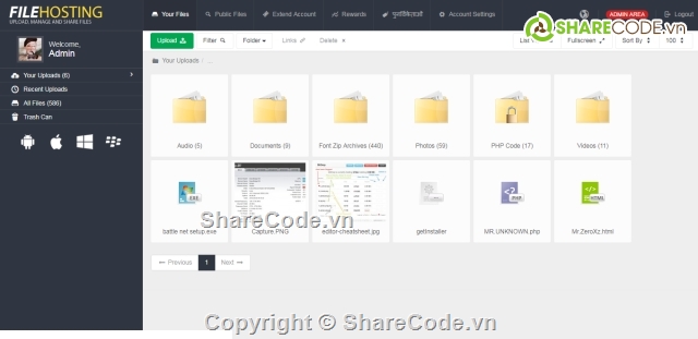 Yetishare,upload file,load dữ liệu,website upload,website lưu trữ