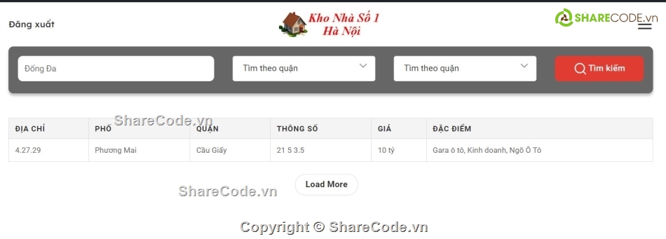 code bất động sản,code dự án bất động sản,code dự án,Code show dự án bất động sản