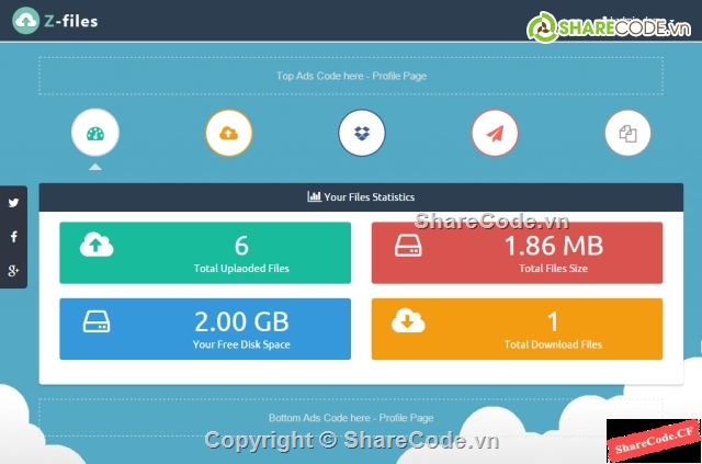 truyền file,sharefile,Zfile,upload file,ứng dụng lưu trữ file