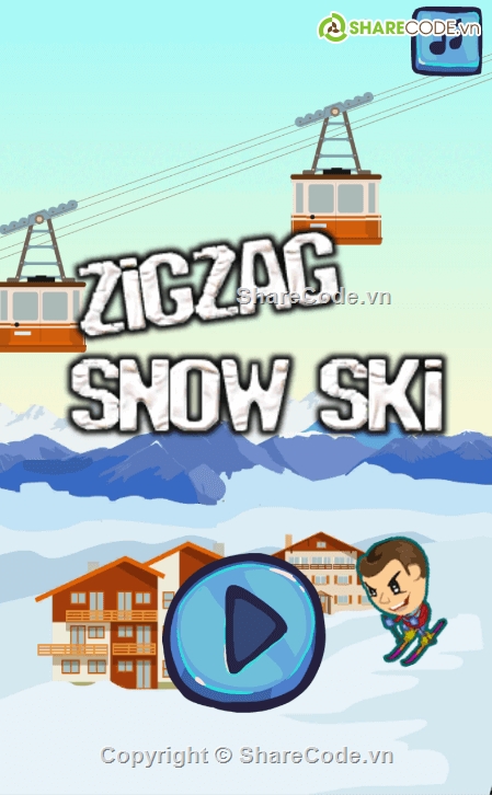 Zig Zag,Project,game,unity,ZigZag Snow Ski