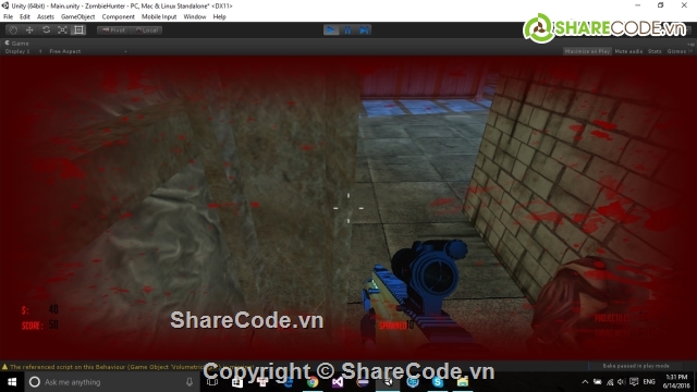 fps game unity,source code unity,code unity,fps unity game,game ban sung unity,Zombie Hunter