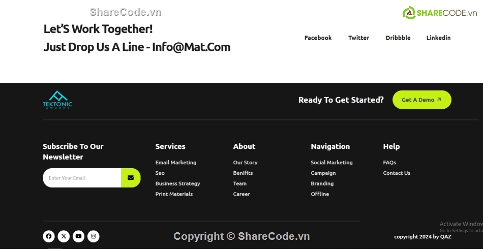 Email Marketing,Thiết kế In Ấn,Sharecode,Sharecode Theme Elemento,Element