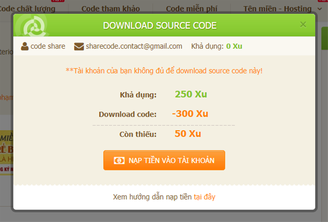 Hướng dẫn cách tải code có phí tải code có phí, code chất lượng, download code