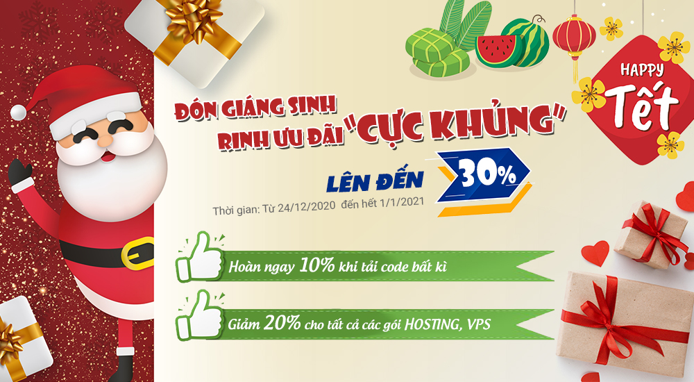ĐÓN GIÁNG SINH - RING ƯU ĐÃI CỰC KHỦNG Hoàn xu mua code, Miễn phí hosting, ưu đãi sharecode.vn, hoàn xu sharecode.vn, hosting sharecode miễn phí