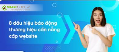 nâng cấp website, 8 dấu hiệu, sharecode nâng cấp web