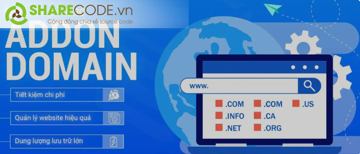  tạo Addon Domain, cPanel, tạo Addon Domain đơn giản