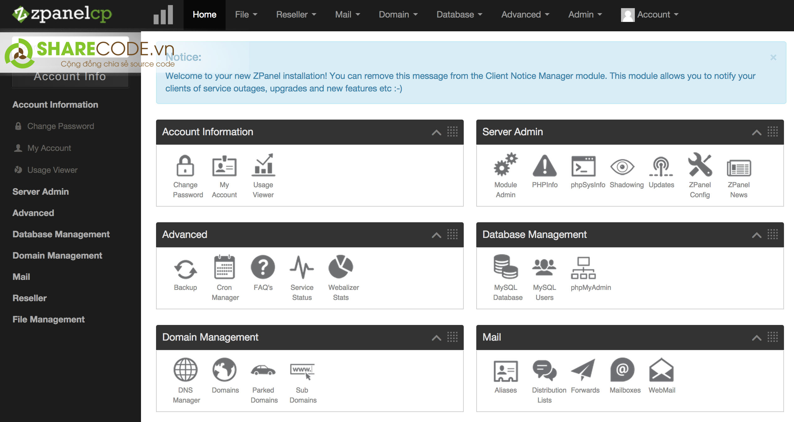 cài đặt zPanel, cấu hình zPanel, hướng dẫn cách cài đặt zPanel, cài cấu hình zPanel chi tiết, sharecode cách cài đặt và cấu hình zPanel