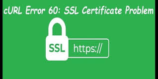Lỗi cURL error, certificate 