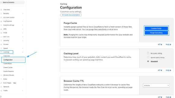 Cloudflare, Purge cache Cloudflare, JavaScript