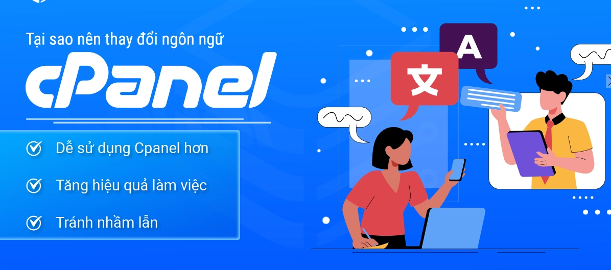 thay đổi ngôn ngữ trong cPanel
